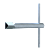 Triangular socket wrench, galvanised